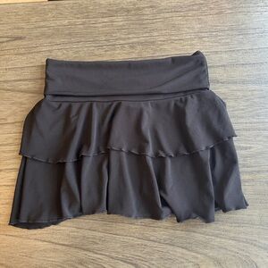 90’s Y2K black Layered mini Skirt